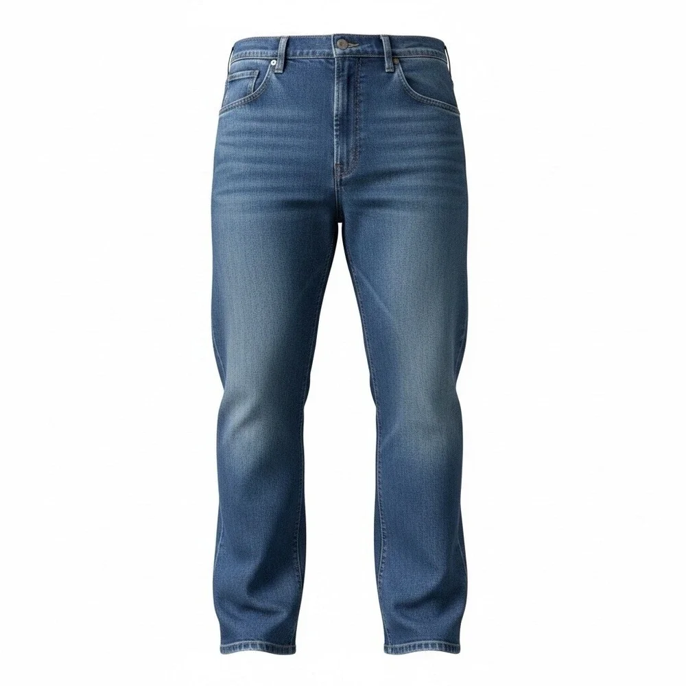 Wrangler Straight Leg Jeans Mens 40X30 Blue Medium Wash Regular Fit 85900DW
